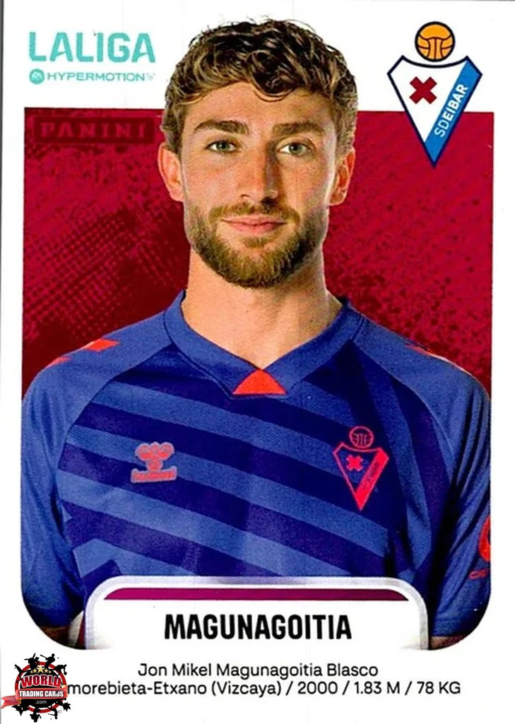 Cromo Trading Card Fútbol-Magunagoitia-SD Eibar-Panini La Liga HypermotionV 2025-2026-194-Basico