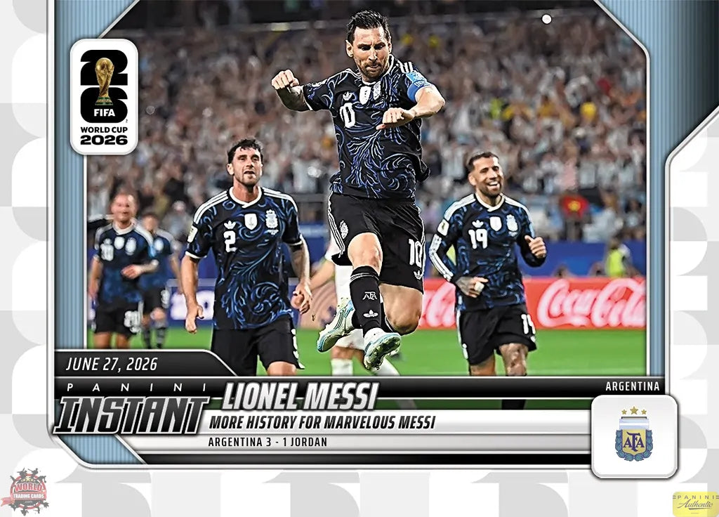 PIWC160 | Panini | FIFA World Cup | 2026 | PANINI INSTANT | Lionel Messi | Base | Exclusive USA | Limited Editions | PREORDEN | ENVÍO 40 días aproximadamente desde la fecha de compra.