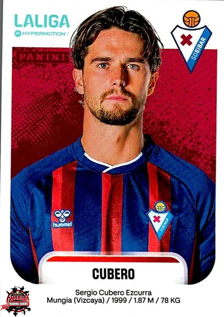 Cromo Trading Card Fútbol-Cubero-SD Eibar-Panini La Liga HypermotionV 2025-2026-196-Basico