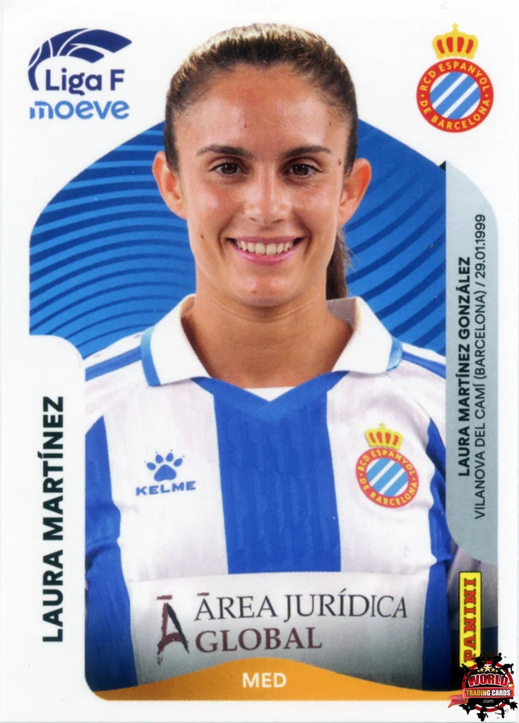 Cromo Trading Card Fútbol-Laura Martínez-RCD Espanyol-Panini Liga F Moeve 2025-2026-196-Basico
