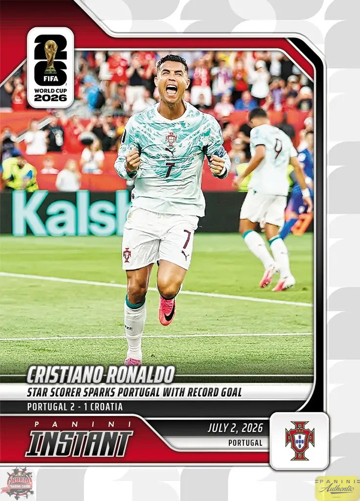 PIWC192 | Panini | FIFA World Cup | 2026 | PANINI INSTANT | Cristiano Ronaldo | Base | Exclusive USA | Limited Editions | PREORDEN | ENVÍO 40 días aproximadamente desde la fecha de compra.