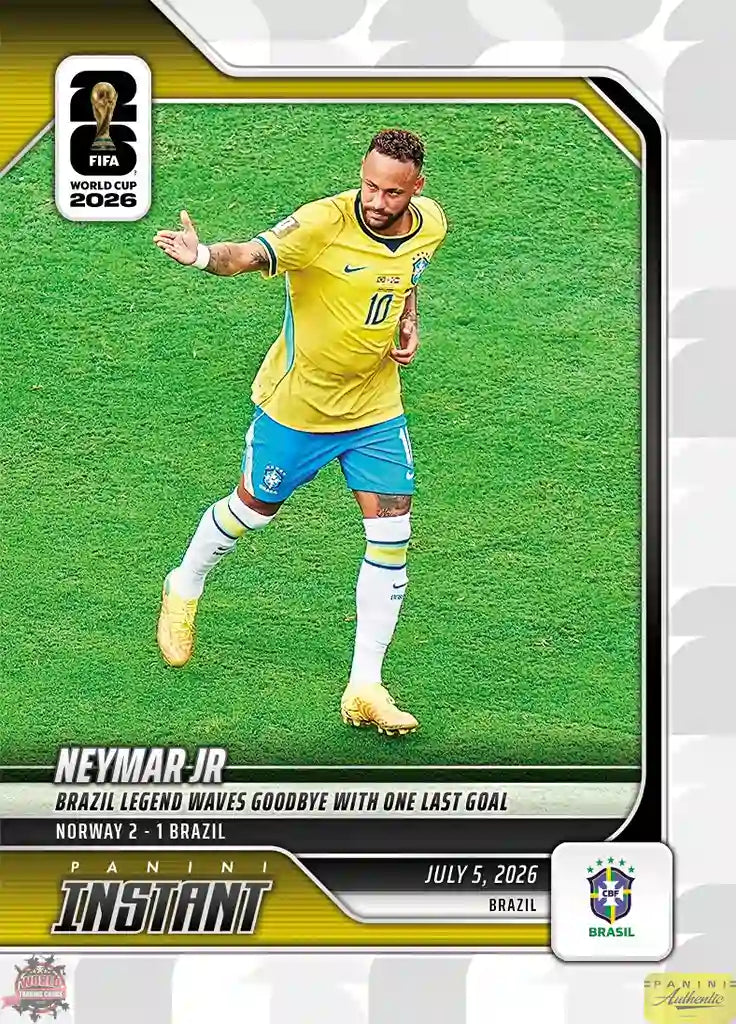PIWC208 | Panini | FIFA World Cup | 2026 | PANINI INSTANT | Neymar | Base | Exclusive USA | Limited Editions | PREORDEN | ENVÍO 40 días aproximadamente desde la fecha de compra.