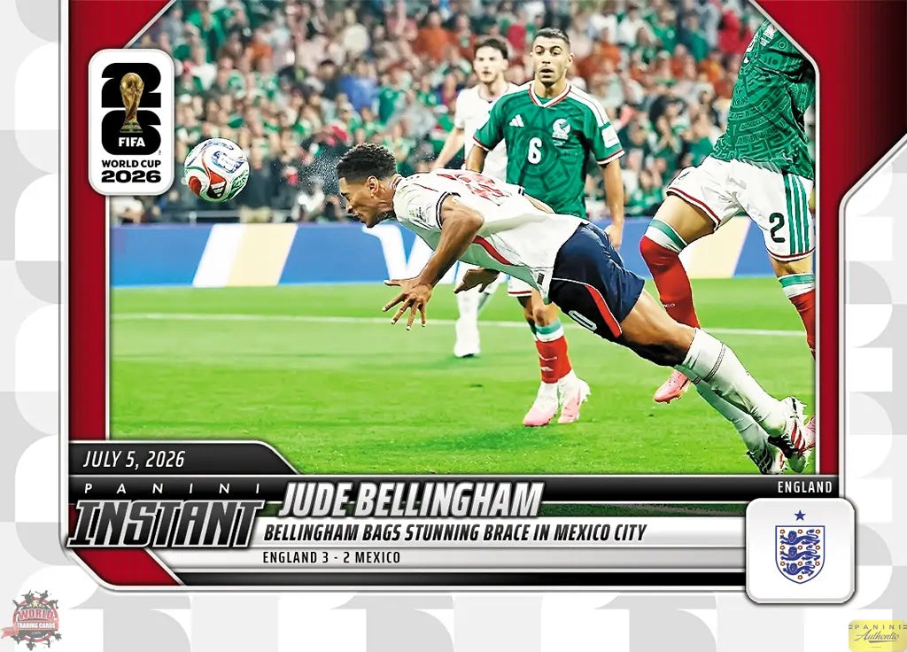 PIWC209 | Panini | FIFA World Cup | 2026 | PANINI INSTANT | Jude Bellingham | Base | Exclusive USA | Limited Editions | PREORDEN | ENVÍO 40 días aproximadamente desde la fecha de compra.