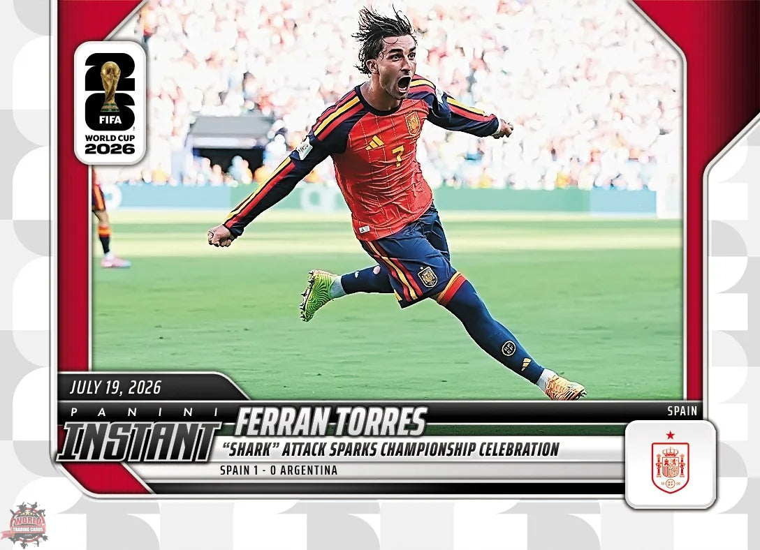 PIWC244 | Panini | FIFA World Cup | 2026 | PANINI INSTANT | Ferran Torres | Base | Exclusive USA | Limited Editions | PREORDEN | ENVÍO 40 días aproximadamente desde la fecha de compra.