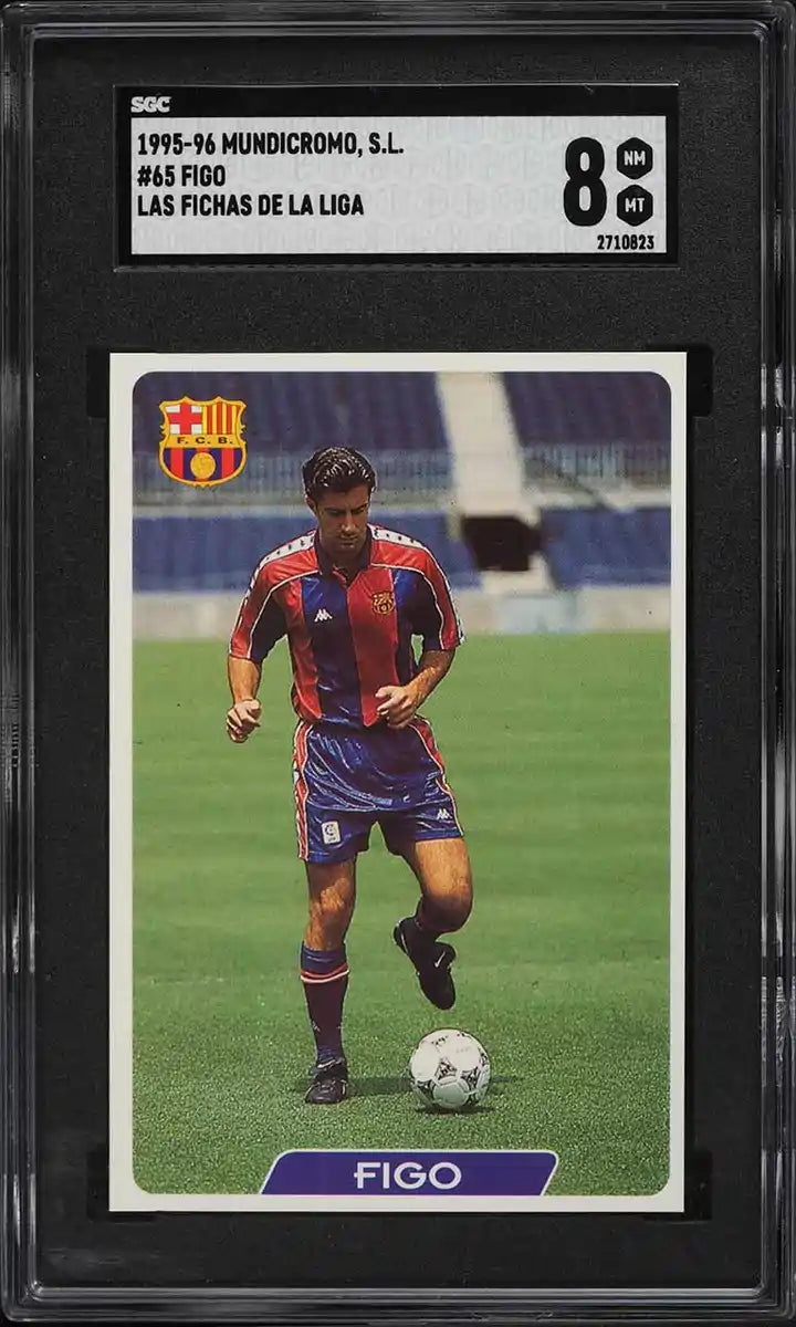 1995-96 Mundicromo Las Fichas De La Liga Soccer Figo #65 SGC 8 NM-MT - World Trading Cards