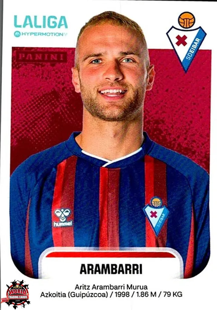 Cromo Trading Card Fútbol-Aranbarri-SD Eibar-Panini La Liga HypermotionV 2025-2026-199-Basico