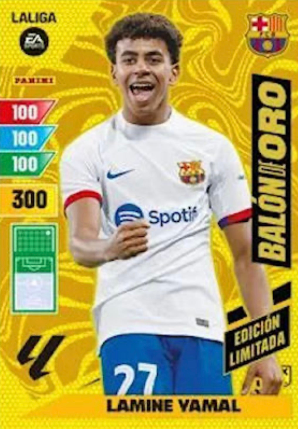 Panini Adrenalyn XL La Liga 2023/2024 - Lamine Yamal, Balón de Oro, Edición Limitada