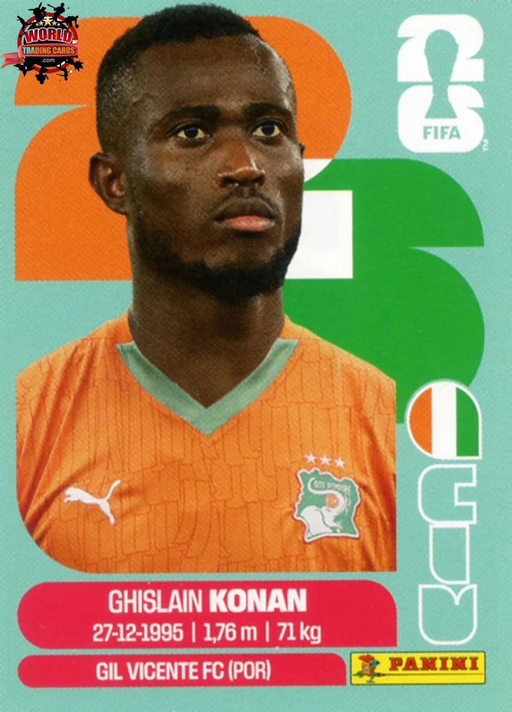 #CIV003 | Panini | Fifa World Cup Stickers | 2026 | Ghislain Konan | Ivory Coast | Base - International version