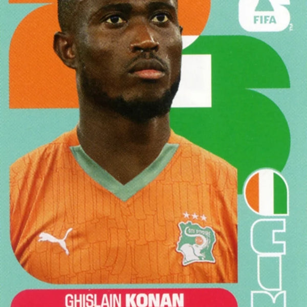 Football Trading Card-Ghislain Konan-Ivory Coast-Panini Fifa World