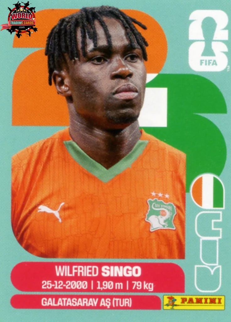 #CIV004 | Panini | Fifa World Cup Stickers | 2026 | Wilfried Singo | Ivory Coast | Base - International version