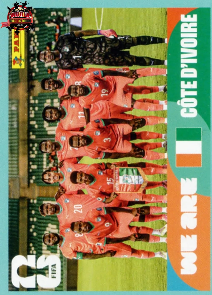 #CIV013 | Panini | Fifa World Cup Stickers | 2026 | Team Photo | Ivory Coast | Base - International version