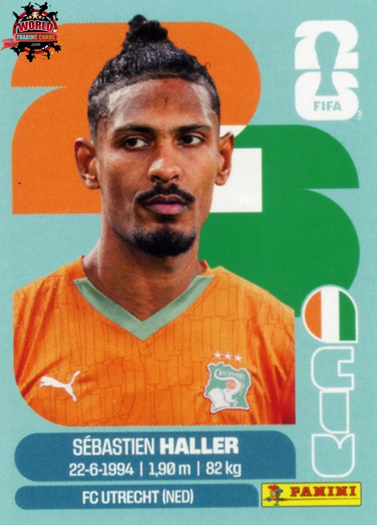 #CIV016 | Panini | Fifa World Cup Stickers | 2026 | Sébastien Haller | Ivory Coast | Base - International version