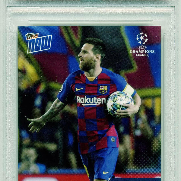 World Trading Card Graded 2019 Topps Now UCL - Lionel Messi #55