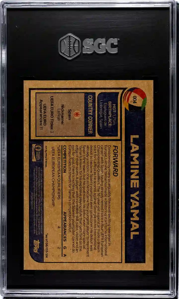 Lionel Messi - 2024 - Topps Now MLS - #70 - Inter Miami - SGC 10 - Blue - Numbered 19/49 - World Trading Cards - Soccer Card - Chrome Graded