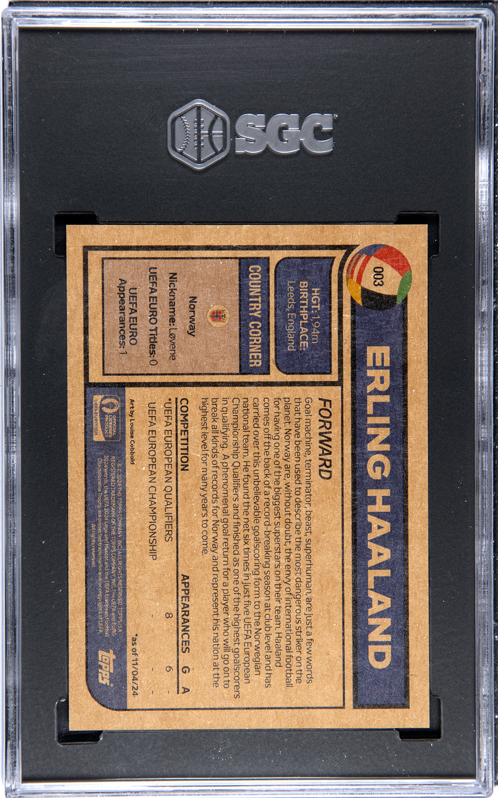 Lionel Messi - 2024 - Topps Now MLS - #70 - Inter Miami - SGC 10 - Blue - Numbered 19/49 - World Trading Cards - Soccer Card - Chrome Graded