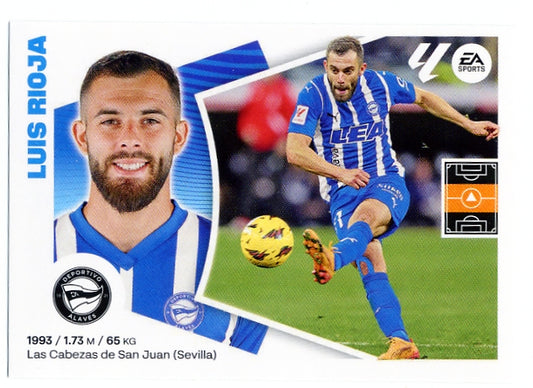 Alavés - #16 - Luis Rioja - Panini Liga Este 2024/2025 - 1st Edition - World Trading Cards - Soccer Card - Raw Sticker