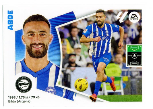 Alavés - #19 - Abde - Panini Liga Este 2024/2025 - 1st Edition - World Trading Cards - Soccer Card - Raw Sticker
