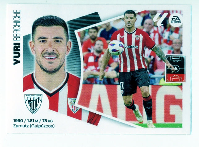 Athletic Club - #10 - YURI - Panini Liga Este 2024/2025 - 1ª Edición - World Trading Cards - Tarjeta Fútbol - Cromo RAW