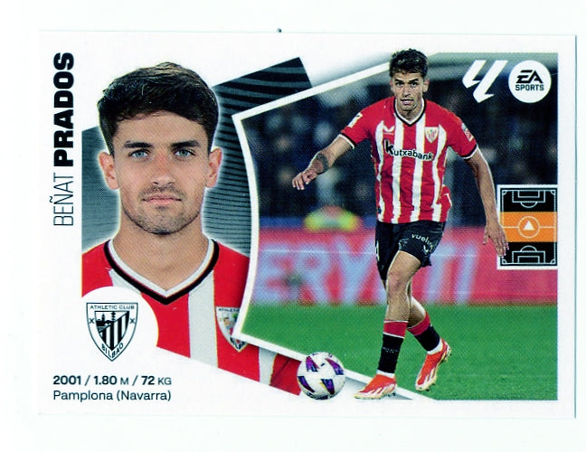 Athletic Club - #12 - PRADOS - Panini Liga Este 2024/2025 - 1ª Edición - World Trading Cards - Tarjeta Fútbol - Cromo RAW