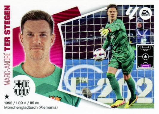 Barcelona - #03 - TER STEGEN - Panini Liga Este 2024/2025 - 1st Edition - World Trading Cards - Football Card - RAW Sticker