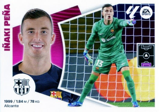 Barcelona - #04 - IÑAKI PEÑA - Panini Liga Este 2024/2025 - 1st Edition - World Trading Cards - Football Card - RAW Sticker