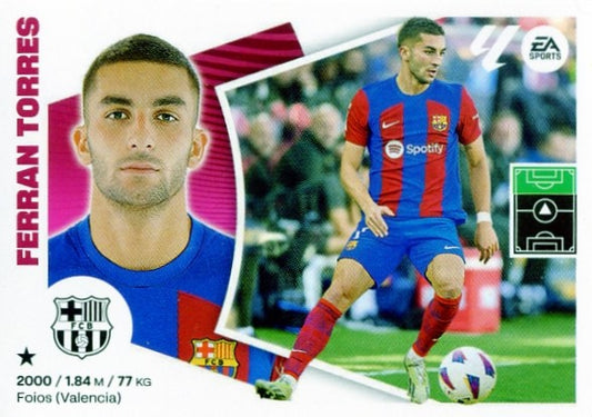 Barcelona - #18A - COLOCA - FERRAN TORRES - Panini Liga Este 2024/2025 - 4th Edition - World Trading Cards - Soccer Card - RAW Sticker