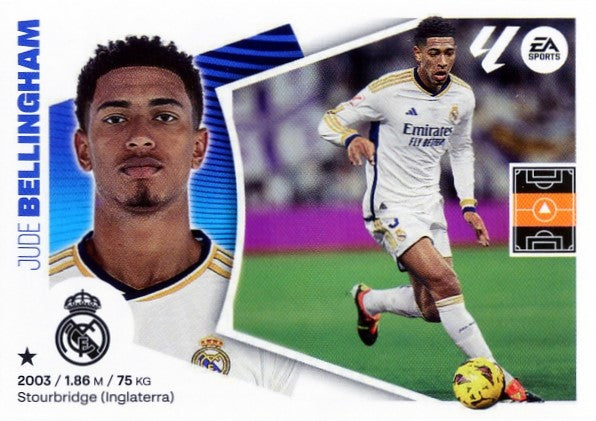 Real Madrid - #16 - BELLINGAHM - Panini Eastern League 2024/2025 - 1st Edition - World Trading Cards - Football Card - RAW Sticker