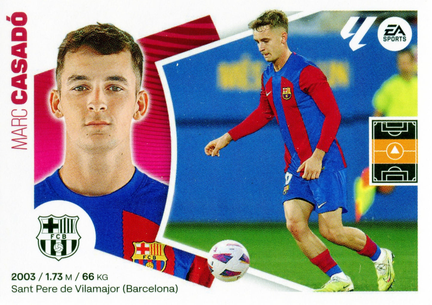 Barcelona - #11 BIS - COLOCA - CASADÓ - Panini Liga Este 2024/2025 - 4th Edition - World Trading Cards - Football Card - RAW Sticker