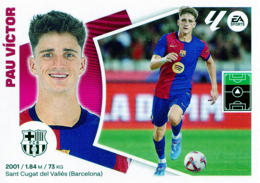 Barcelona - #17 BIS - COLOCA - PAU VICTOR - Panini Liga Este 2024/2025 - 3rd Edition - World Trading Cards - Football Card - RAW Sticker