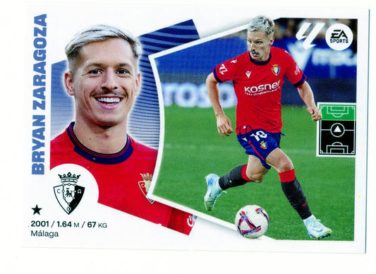 Osasuna - ÚLTIMOS FICHAJES - #32 - Bryan Zaragoza - 2024/2025 - Panini Liga Este - 3ª Edición - World Trading Cards - Tarjeta Fútbol - Cromo RAW