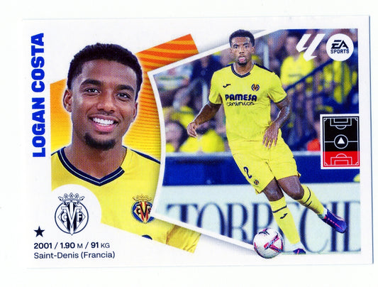 Villarreal - LATEST SIGNINGS - #41 - Logan Costa - 2024/2025 - Panini Liga Este - 3rd Edition - World Trading Cards - Football Card - RAW Sticker