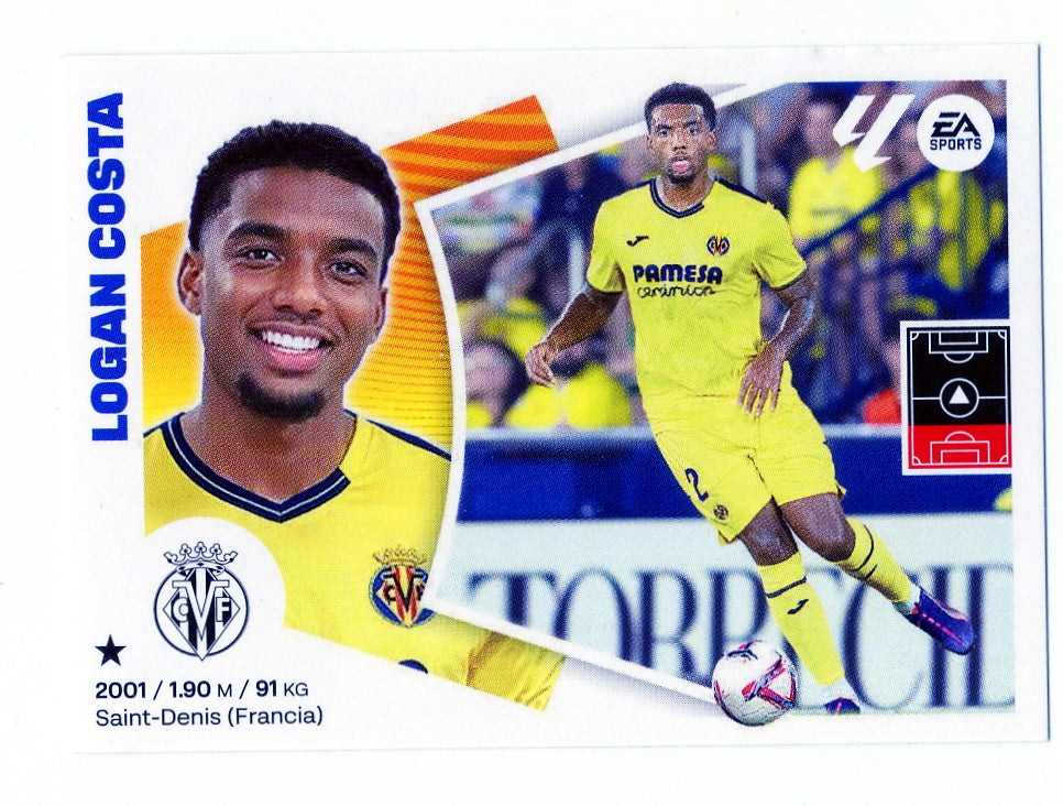 Villarreal - ÚLTIMOS FICHAJES - #41 - Logan Costa - 2024/2025 - Panini Liga Este - 3ª Edición - World Trading Cards - Tarjeta Fútbol - Cromo RAW