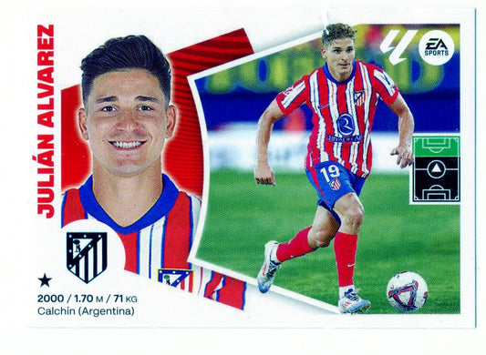 Atl. de Madrid - LATEST SIGNINGS - #39 - Julián Álvarez - 2024/2025 - Panini Liga Este - 3rd Edition - World Trading Cards - Football Card - RAW Sticker