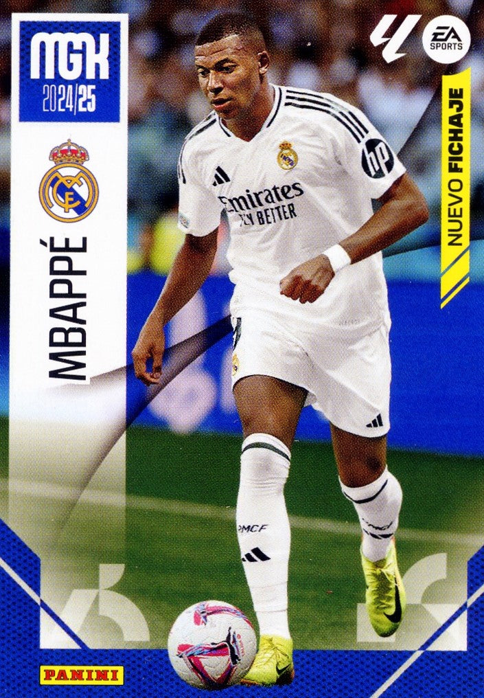 Kylian Mbappe - 2024/2025 - Panini Megacracks - Real Madrid - #459 - New Signing - 2nd Edition - World Trading Cards - Football Card - RAW Sticker