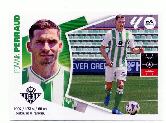Betis - LATEST SIGNINGS - #1 - Perraud - 2024/2025 - Panini Liga Este - 1st Edition - World Trading Cards - Football Card - RAW Sticker