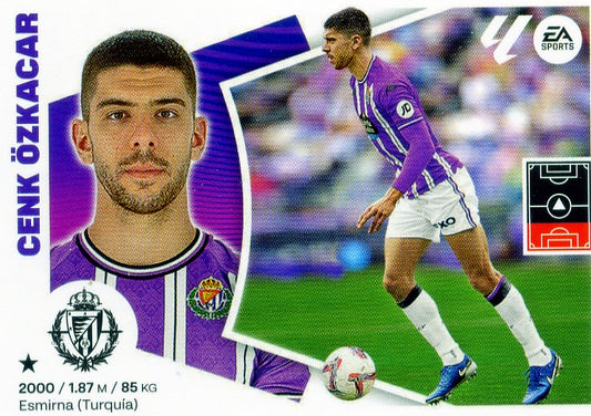 Valladolid - #8 BIS - Cenk Özkacar - 2024/2025 - Panini Liga Este - 4th Edition - World Trading Cards - Football Card - RAW Sticker