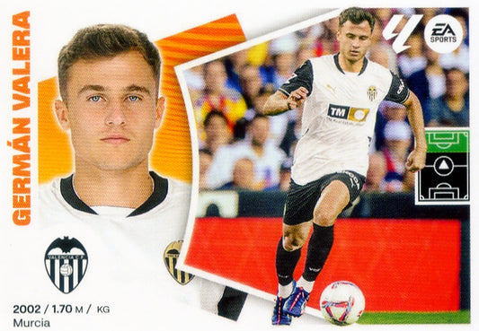 Valencia - #19 BIS - Germán Valera - 2024/2025 - Panini Liga Este - 4th Edition - World Trading Cards - Football Card - RAW Sticker