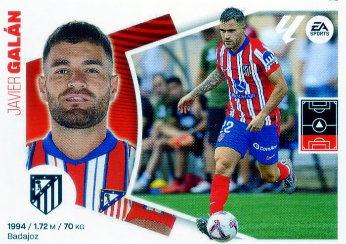 Atl. de Madrid - #12 BIS - Galán - 2024/2025 - Panini Liga Este - 4th Edition - World Trading Cards - Football Card - RAW Sticker