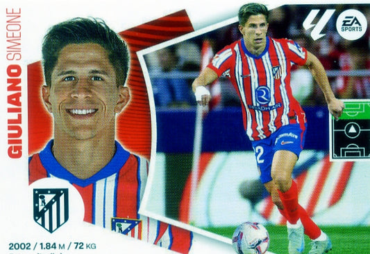 Atl. de Madrid - #19 BIS - Giuliano - 2024/2025 - Panini Liga Este - 4th Edition - World Trading Cards - Football Card - RAW Sticker