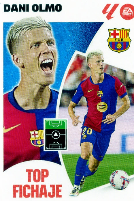 Barcelona - TOP SIGNING - #67 - Dani Olmo - Panini Liga Este 2024/2025 - 4th Edition - World Trading Cards - Football Card - RAW Sticker
