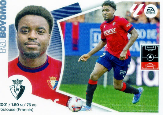 Osasuna - ÚLTIMOS FICHAJES - #48 - Boyomo - 2024/2025 - Panini Liga Este - 4ª Edición - World Trading Cards - Tarjeta Fútbol - Cromo RAW