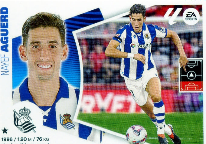 Real Sociedad - Aguerd - 2024/2025 - Panini Liga Este - ÚLTIMOS FICHAJES - #54 - 4ª Edición - World Trading Cards - Tarjeta Fútbol - Cromo RAW