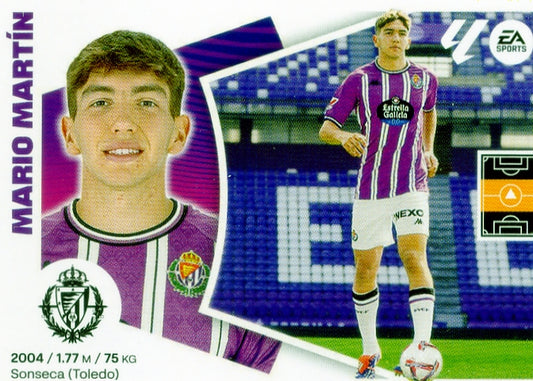 Valladolid - LATEST SIGNINGS - #57 - Mario Martín - 2024/2025 - Panini Liga Este - 4th Edition - World Trading Cards - Soccer Card - RAW Sticker