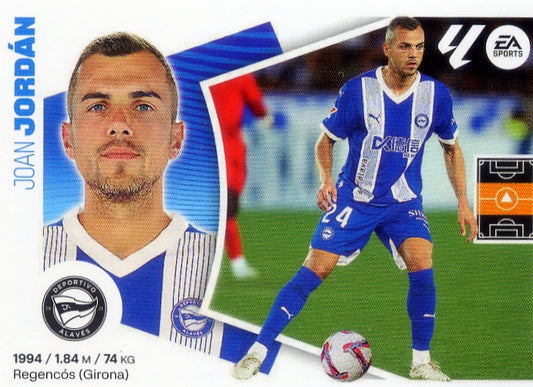 Alavés - LATEST SIGNINGS - #58 - Jordán - Panini Liga Este 2024/2025 - 4th Edition - World Trading Cards - Soccer Card - RAW Sticker