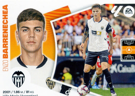 Valencia - Barrenechea - 2024/2025 - Panini Liga Este - LATEST SIGNINGS - #59 - 4th Edition - World Trading Cards - Football Card - RAW Sticker