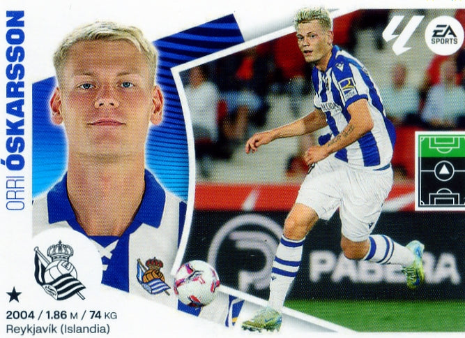 Real Sociedad - ÚLTIMOS FICHAJES - #61 - Óskarsson - 2024/2025 - Panini Liga Este - 4ª Edición - World Trading Cards - Tarjeta Fútbol - Cromo RAW