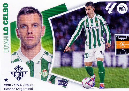 Betis - LATEST SIGNINGS - #65 - Lo Celso - 2024/2025 - Panini Liga Este - 4th Edition - World Trading Cards - Soccer Card - RAW Sticker
