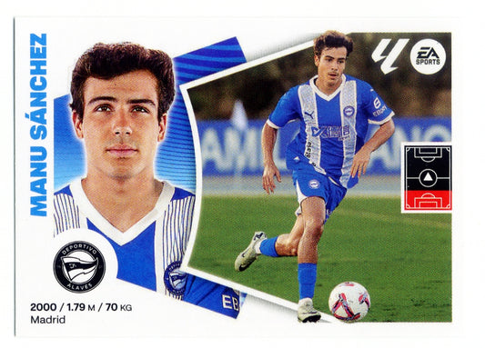 Alavés - #10 BIS - PLACE - Manu Sánchez - Panini Liga Este 2024/2025 - 1st Edition - World Trading Cards - Soccer Card - Raw Sticker