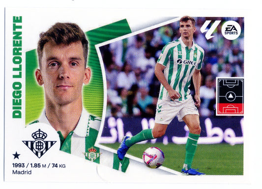 Betis - LATEST SIGNINGS - #11 - Diego Llorente - 2024/2025 - Panini Liga Este - 2nd Edition - World Trading Cards - Football Card - RAW Sticker