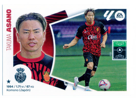 Mallorca - ÚLTIMOS FICHAJES - #14 - Asano - 2024/2025 - Panini Liga Este - 2ª Edición - World Trading Cards - Tarjeta Fútbol - Cromo RAW